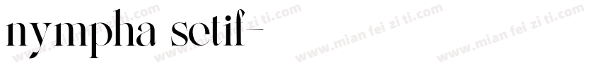 nympha setif字体转换